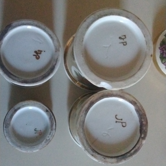 Antique small container 4 sets - Picture 4 of 4